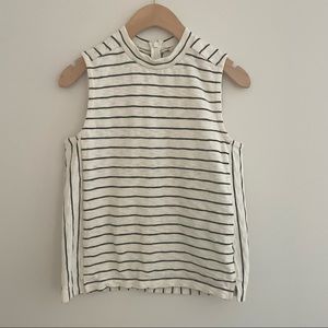 Madewell Mixtape Ivory Navy Stripe Tank Size XS